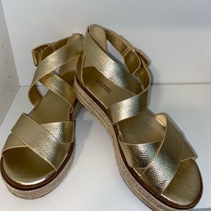 Gold Michel Kors Sandals